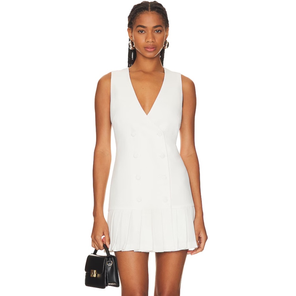 Amanda Uprichard White Blazer Dress Mini